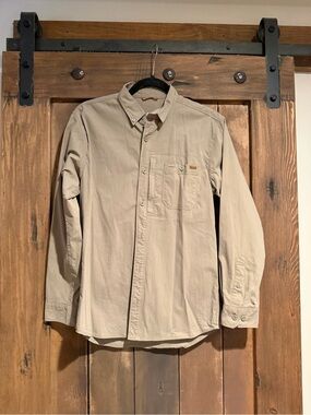 Ag gear Men's Button-Down Shirt in Beige